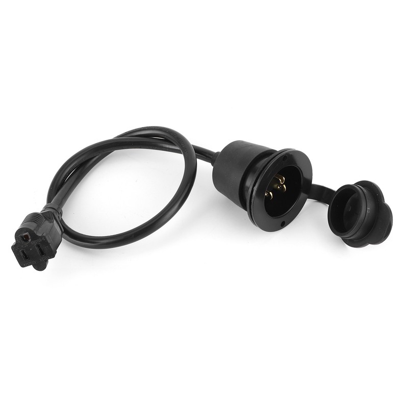 15A Power Inlet Port Plug with Integrated 20in Extension Cord