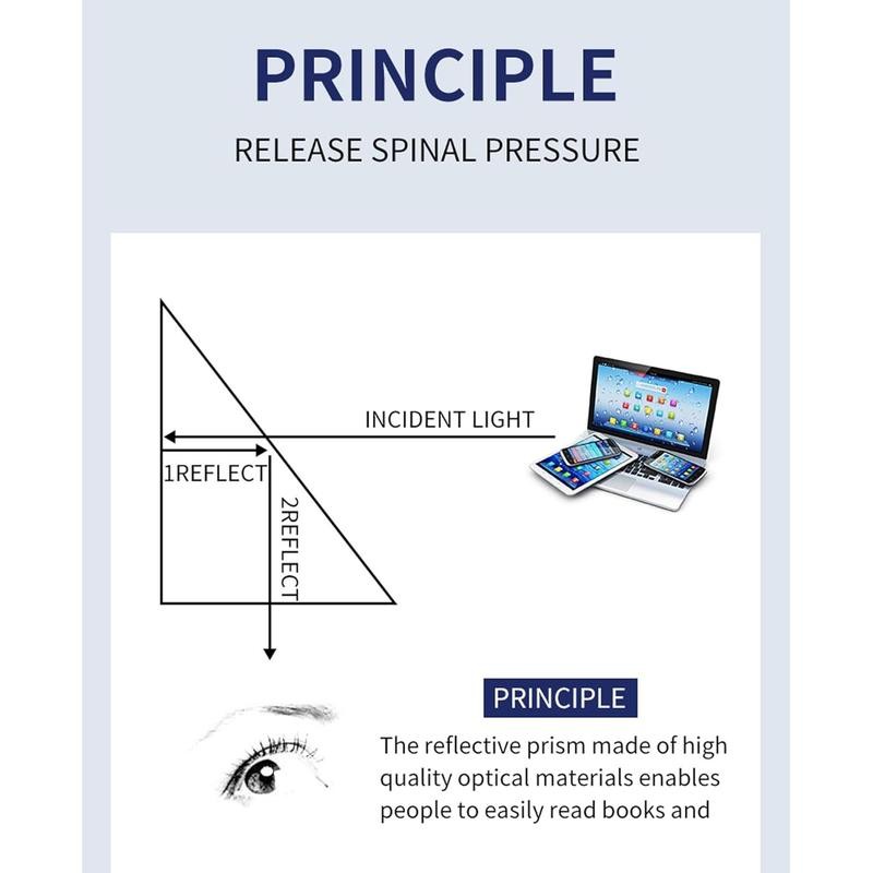 Lazy Glasses Laying Down Light-weight Prism Glasses Relaxer when Reading