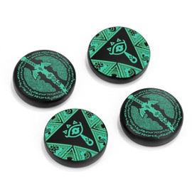 DLseego Switch Thumb Grips - Anti-Slip Joystick Caps, 4PCS Compatible with Switch/OLED/Lite - Green-Black