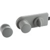Eco Divider Lock with Deadbolt Lock (Plastic Lock), Stainless Steel