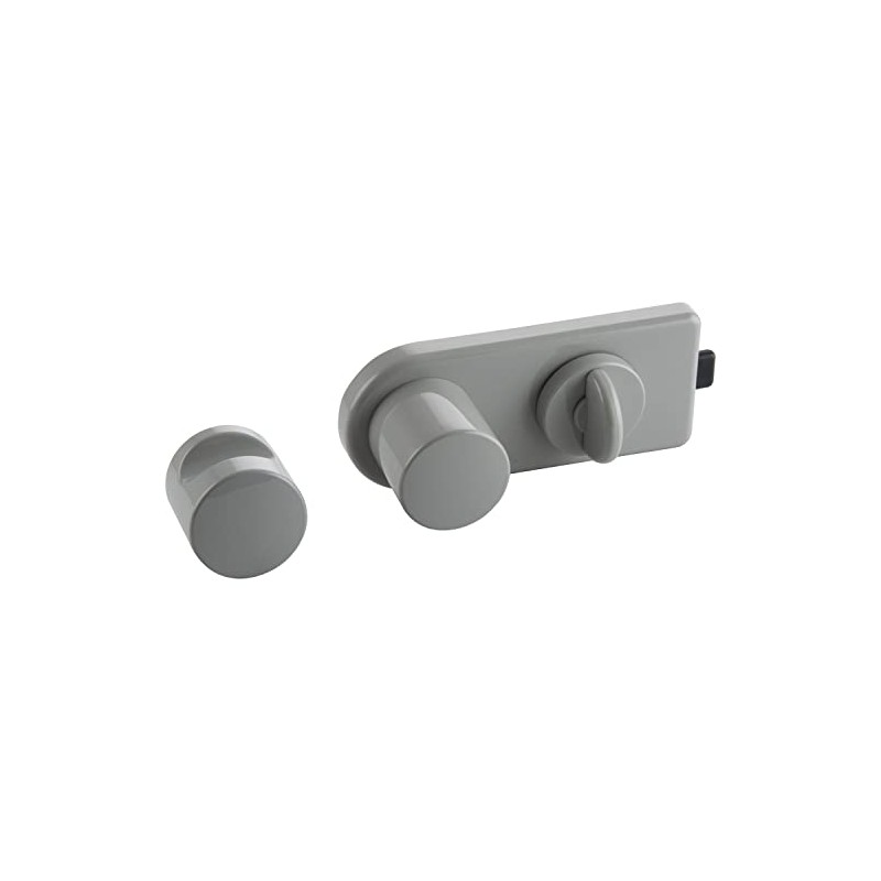 Eco Divider Lock with Deadbolt Lock (Plastic Lock), Stainless Steel