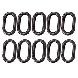 Pack of 10 Small Carabiners Climbing O-Ring Small Carabiner Hooks Carabiner Suitable for Car Key Ring Hooks Purses Chain Travel Wallets Chain Travel Hiking Fishing Camping