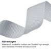 MECCANIXITY Lightweight Polypropylene Webbing Strap 1" 10 Yards Silver Grey