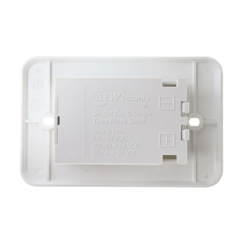 ATW Security SGST-W Single Gang Single Tone Piezo Siren, 105DB,