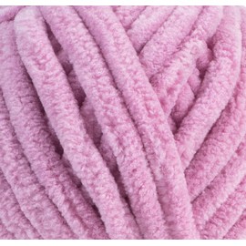 Soft Velvet Yarn Chenille Yarn for Crocheting Super Bulky 100g (75.4 yds) Baby Blanket Yarn for Knitting Amigurumi Yarn Fancy Yarn for Crochet Weaving Craft, Size 6 (Orchid, 1 Skein)