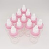 24 Pcs Pink Mini Baby Bottle Fillable Baby shower Newborn