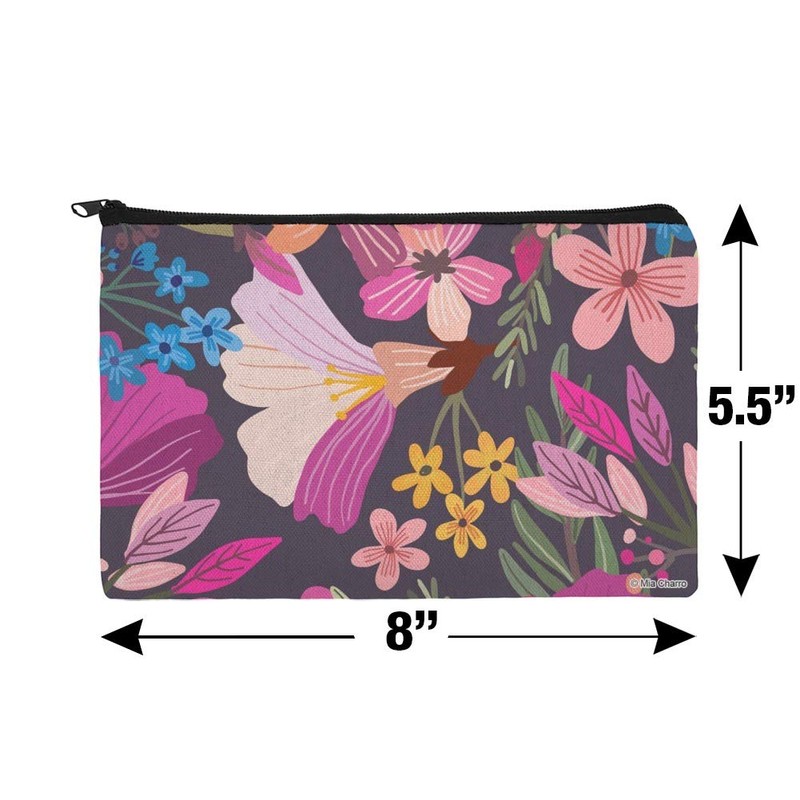 Haruna Floral Pattern Makeup Cosmetic Bag Organizer Pouch