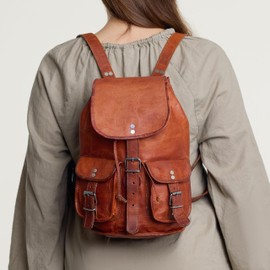 Leather Backpack Gusti Leder nature "Gary 9.7" Rucksack Vintage Sling Bag City Campus Shoulder Leisure Bag Unisex M30
