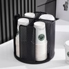 Hosoncovy Cups Holder 360 Rotating Paper Cup Dispenser,Cup Organizer for