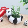 Youfui Cute Panda Flowerpot Animal Resin Succulent Planter Desk Mini