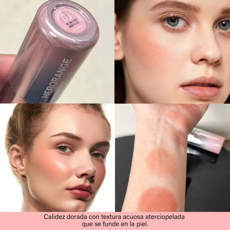 Rubor Líquido Blush Tono Makeup Del Maquillaje Humedecer