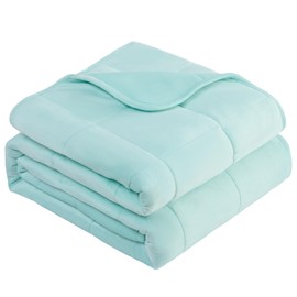 L'AGRATY Weighted Blanket - 60"x80" 15lbs Soft Breathable Heavy Blanket Minky Material with Glass Beads Big Blanket for Adult All-Season Summer Fall Winter Soft Thick Comfort Blanket