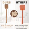 ZOCONE 3 Pack Leather Fly Swatters with Lanyard, Sturdy Fly