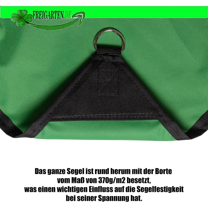 freigarten.de Awning, Waterproof Sun Protection, 100% Protection from UV Triangular,