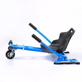 Unbranded Hover Cart Go Kart Stand for 6.5" 8" 10'' Self-balancing Scooter w/ Pads Helmet - Blue