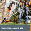 WORX Cordless String Trimmer, 13'' Electric Weed Eater with Dual-Exit