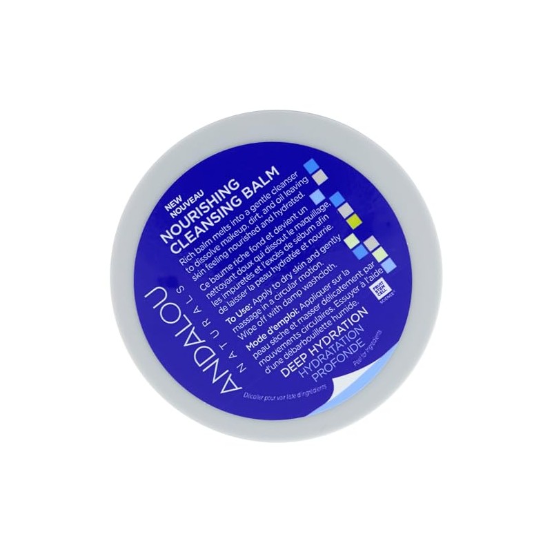 Andalou Naturals Bálsamo limpiador de hidratación profunda, 3 FZ