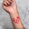4 x 'Heart Full Of Hearts' Temporary Tattoos - Water