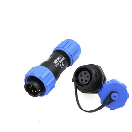 ZBLZGP SP13 5 Pin IP67 Waterproof Plug Male Female Car Electrical Plug Adapter Panel Mount Plug and Socket Plug for LED Motorcycle Scooter