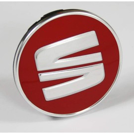 Seat 6F0071409C0X1 Hub Cap (1 Piece) Wheel Trim Hub Cap, Desire Red