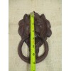 2 Cast Iron Antique Style Rustic LION HEAD Door Knocker