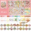 3D Scene Sticker Book, 49pcs/set Cute Cartoon Creative Sticker, DIY