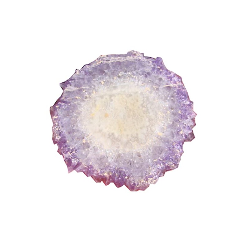 Ham8301 Amethyst slab round piece gemstone