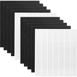 SCREENTRONICS 2 Pack H13 True HEPA Filters Compatible Replacement for Air Purifier Coway AP1512HH AP-1512HH-FP AP-1518R AP-1519P and Airmega 200M (2 x True HEPA + 8 x Carbon Pre Filters) #3304899