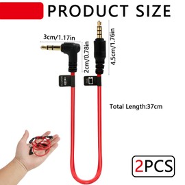 3.5mm TRS to TRRS Adapter Cable Audio Cable for Microphones, Smartphones and Audio Devices Gold Plated Contacts for Clear Audio Playback. Ideal for Recording, Podcasting, Video and Audio Applications