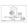 Creative Hobbies Pack of 2, Outdoor Hard-Wired Post Eye Light