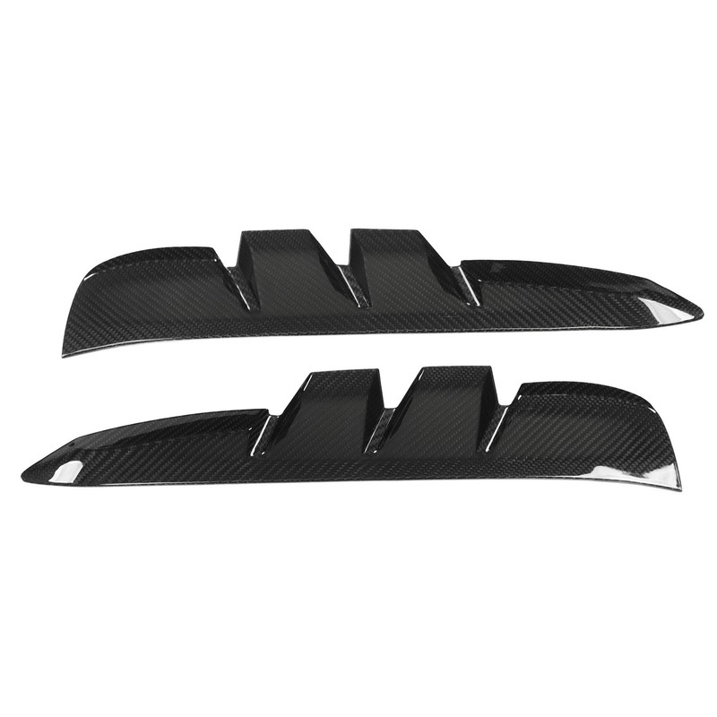 2PCS Side Vent Frame Cover Dry Carbon Fiber Material Replacement
