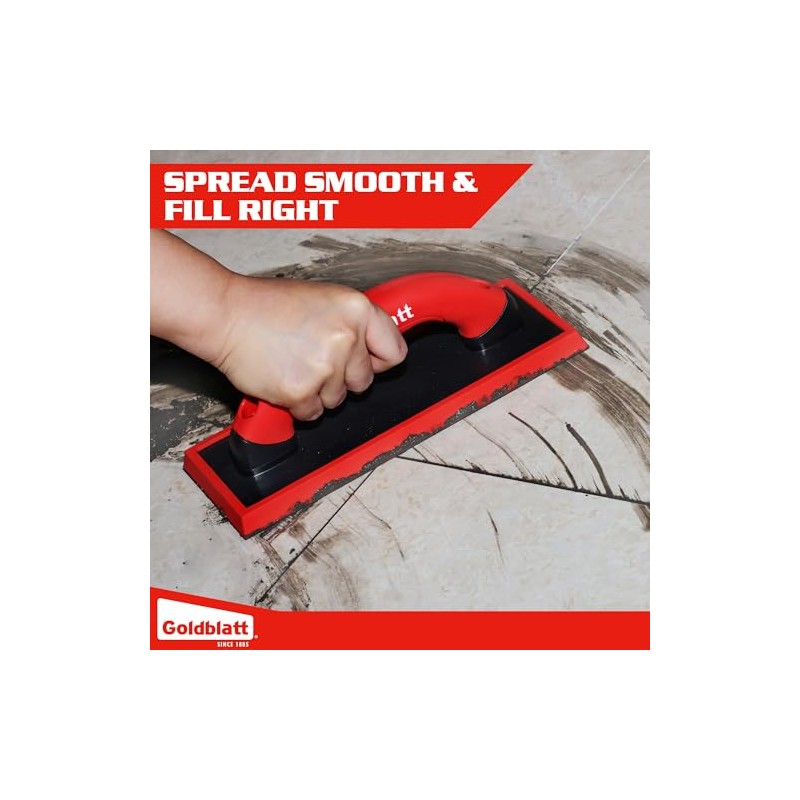 Goldblatt Grout Float with 3 Replaceable Pads, 3-3/4" x 9-5/8"