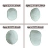 Coosoromas Gas Logs Ceramic Pebbles,24PCS White Gas Fireplace Logs,Inside Fireplace