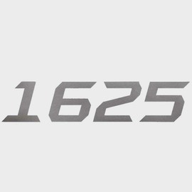 Lund Boat Decal 2339218 | 1625 Metallic Silver Sticker 6 x 1 1/2 Inch