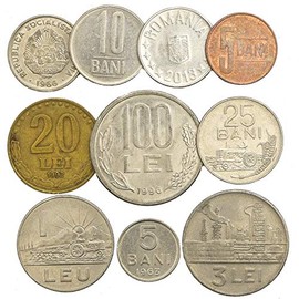 10 Old Coins from Romania. Mixed Romanian BAN BANI LEU LEI CIRCULATED. Perfect Choice for Your Coin Bank, Coin Holders and Coin Album