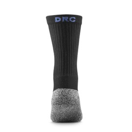 Dr. Comfort Extra-Roomy Crew Socks, Medium, Black