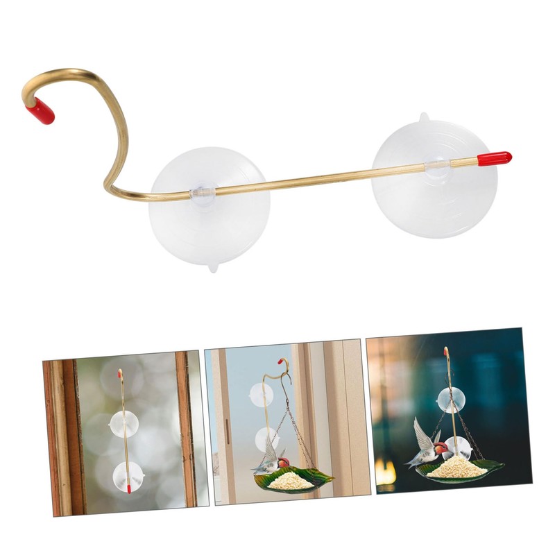 CIYODO Bird Feeder Hook for Hanging Baskets Durable Window Bird