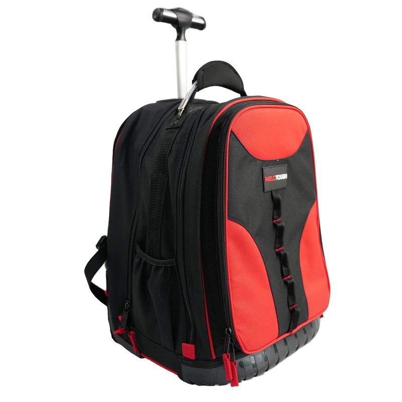 MELOTOUGH Wheeled Rolling Tool Backpack Heavy Duty Tradesman Pro Tool