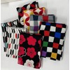 Small Furoshiki 19.7 inches (50 cm) Checkered Mouse Shantung 3-2