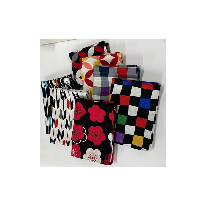 Small Furoshiki 19.7 inches (50 cm) Checkered Mouse Shantung 3-2