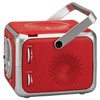 Jensen CD-555RS Red CD Bluetooth Boombox Portable Bluetooth Music System