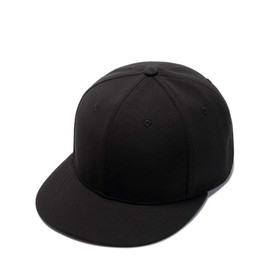 Yizhichu19900502 Men Women Polyester Baseball Cap Breathable Quick Dry Flat Brim Sun Sports Hat (Black)