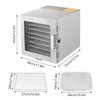 Commercial Food Dehydrator 8-Tray Fruit and Meat Dehydrator Stainless Steel