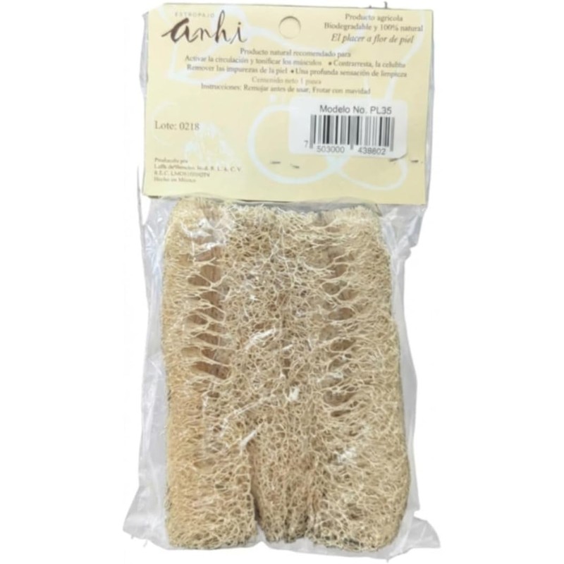 Lufa Estropajo Zacate Exfoliante – Esponja Natural 100% Biodegradable