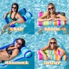 2 Pack Inflatable Pool Float Hammock, Multi Purpose Swimming Raft,