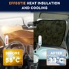 Windshield Sunshade Compatible with Fiat 500 2010-2024 ，Front Window Sun