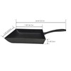HAWOK Japanese Omelette Pan Cast Iron Rectangle Egg Pan tomagoyaki