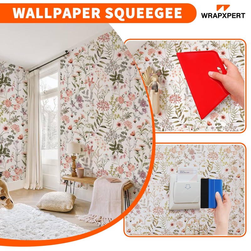 WRAPXPERT Wallpaper Tools, Wallpaper Smoothing Tool Kits, Peel and Stick