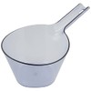 Pearl Metal Bath Water Bath, Blue, Total Length 11.2 x