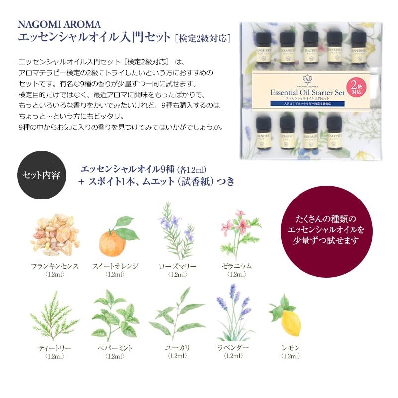 AEAJ Aromatherapy Testing, Aroma Testing, Class 2, Compatible with Essential